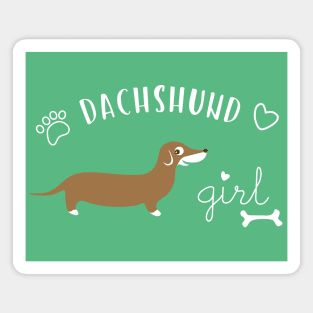 Dachshund Girl Magnet